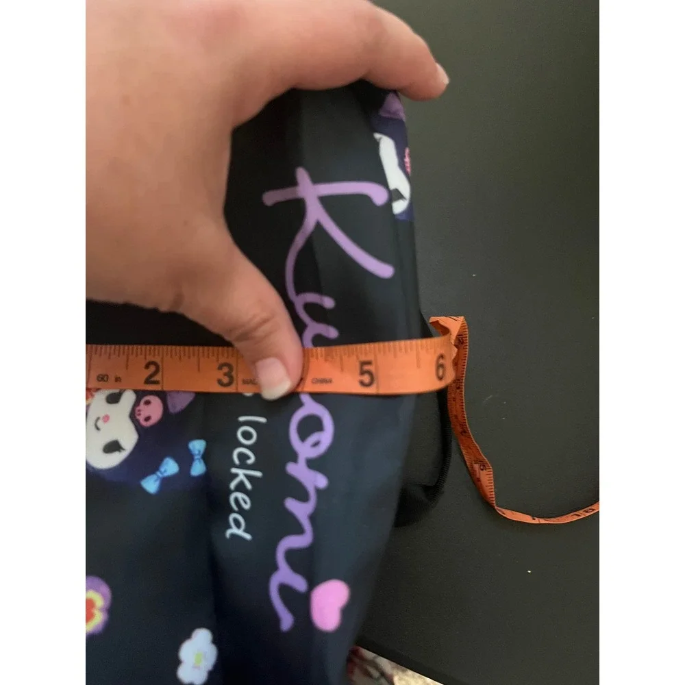 Sanrio Kuromi Insulated Lunch Bag Black Purple Kawaii 2023 Locked Floral Tote